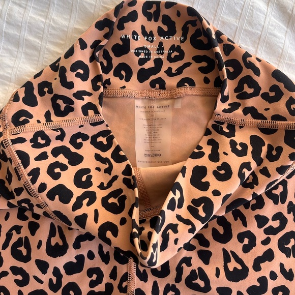 NWOT White Fox Active Cheetah Shorts - Picture 2 of 5